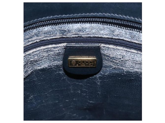 Gucci Borsa tote Micro GG Supreme in PVC Navy Gold 002 39 0149 Auth SW2203 - vista 10