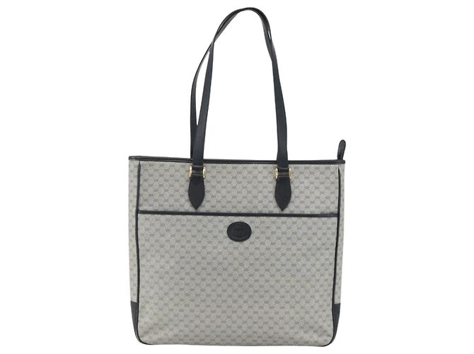 Gucci Borsa tote Micro GG Supreme in PVC Navy Gold 002 39 0149 Auth SW2203 - vista 13