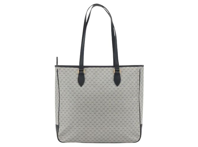 Gucci Borsa tote Micro GG Supreme in PVC Navy Gold 002 39 0149 Auth SW2203 - vista 2