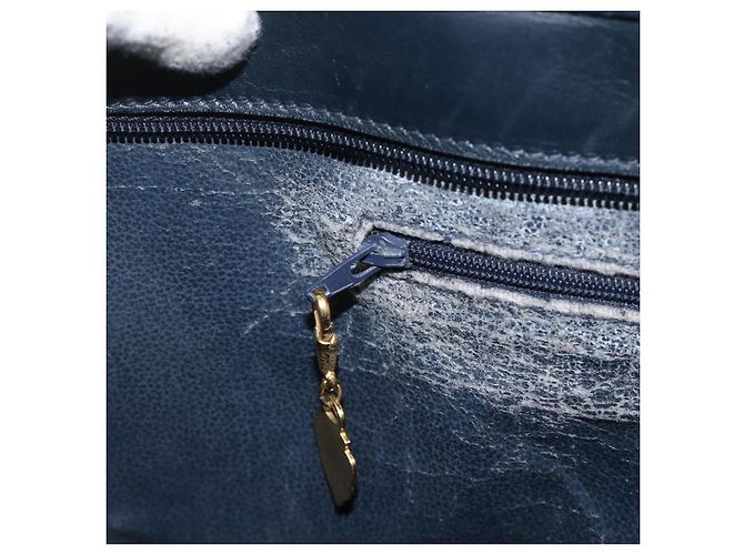 Gucci Borsa tote Micro GG Supreme in PVC Navy Gold 002 39 0149 Auth SW2203 - vista 20