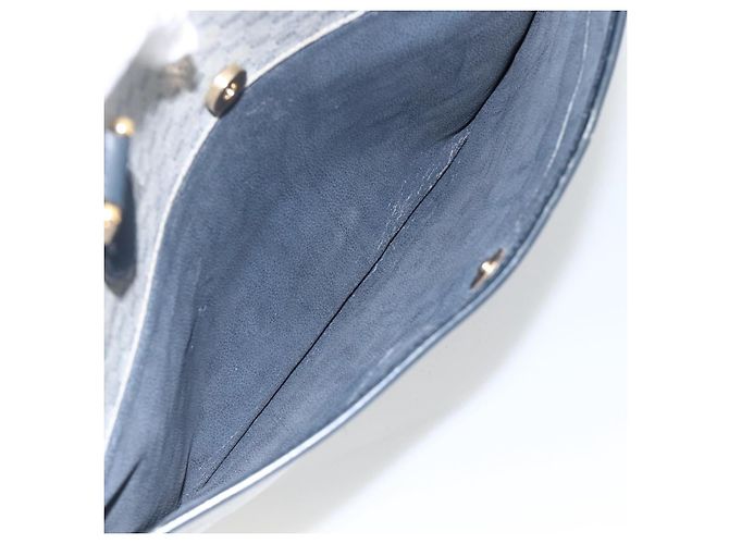 Gucci Borsa tote Micro GG Supreme in PVC Navy Gold 002 39 0149 Auth SW2203 - vista 22