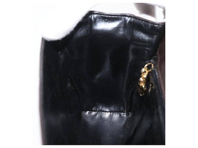 Borsa a Spalla Gancini in Pelle Marrone Oro Salvatore Ferragamo Auth ka3381 D'oro - vista 22