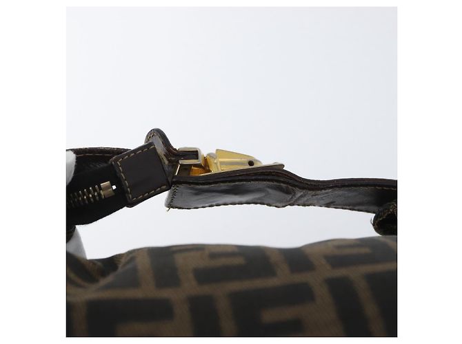 FENDI Borsa Vanity in Tela Zucca Nera Marrone Auth ep13903 Nero - vista 14