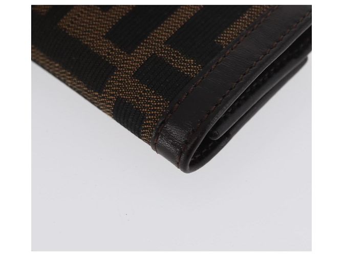 FENDI Zucca Canvas Key Case Black Brown Auth am11078A - view 15