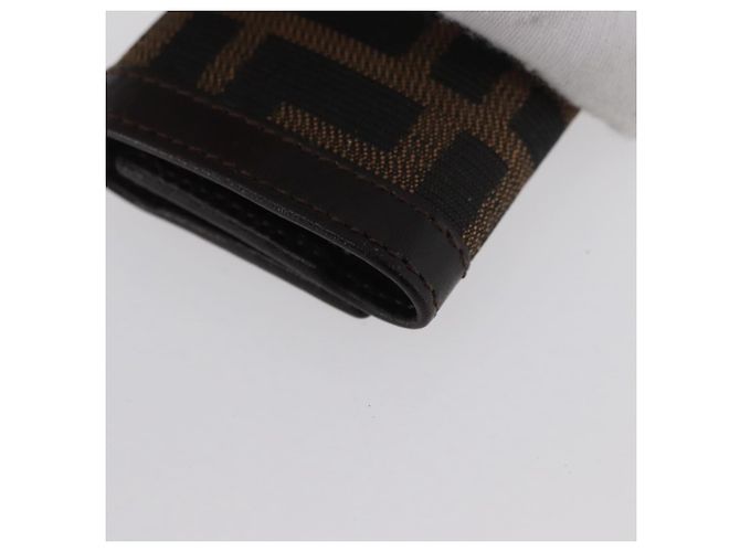 FENDI Zucca Canvas Key Case Black Brown Auth am11078A - view 16