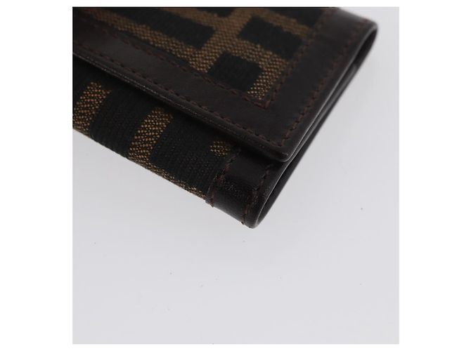 FENDI Zucca Canvas Key Case Black Brown Auth am11078A - view 7