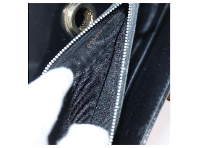 Borsa a mano GUCCI in pelle nera e oro Auth ep13892 Nero D'oro - vista 11