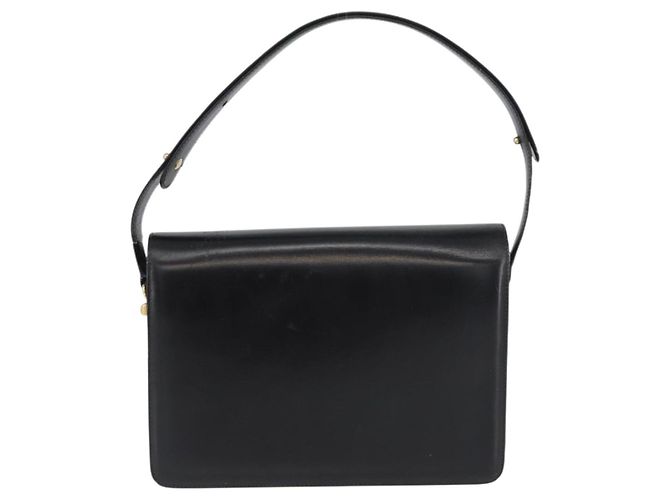 Borsa a mano GUCCI in pelle nera e oro Auth ep13892 Nero D'oro - vista 2