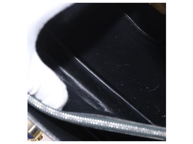Borsa a mano GUCCI in pelle nera e oro Auth ep13892 Nero D'oro - vista 24