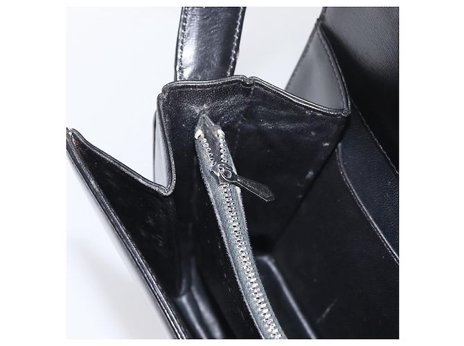 Borsa a mano GUCCI in pelle nera e oro Auth ep13892 Nero D'oro - vista 27