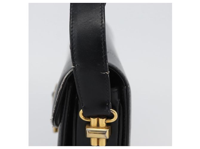 Borsa a mano GUCCI in pelle nera e oro Auth ep13892 Nero D'oro - vista 4