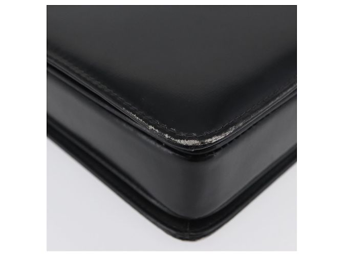 Borsa a mano GUCCI in pelle nera e oro Auth ep13892 Nero D'oro - vista 8