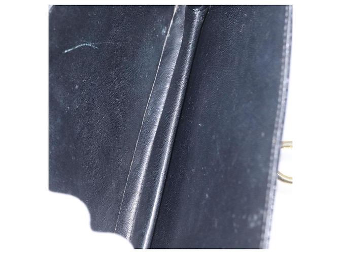 Borsa a mano GUCCI in pelle nera e oro Auth ep13892 Nero D'oro - vista 9