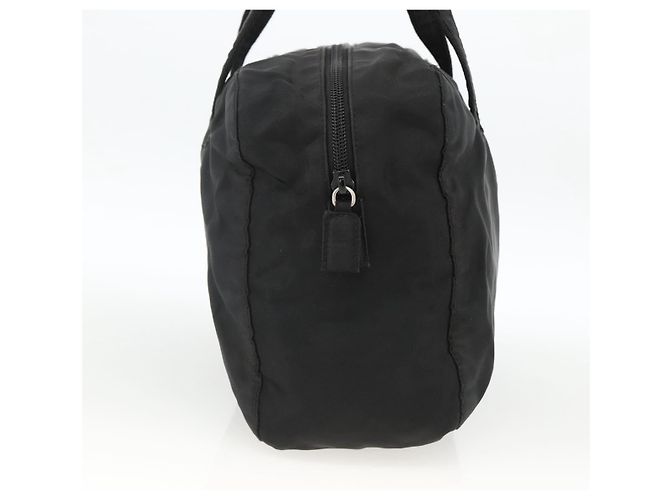 PRADA Bolso de mano de nailon negro plateado Auth ARZ694 Plata - vista 3