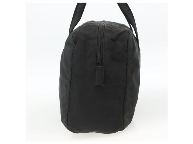 PRADA Bolso de mano de nailon negro plateado Auth ARZ694 Plata - vista 4