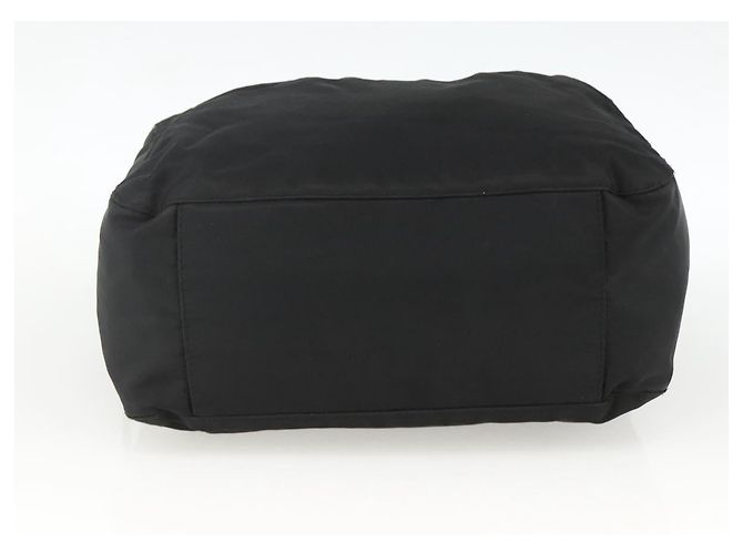 PRADA Bolso de mano de nailon negro plateado Auth ARZ694 Plata - vista 5