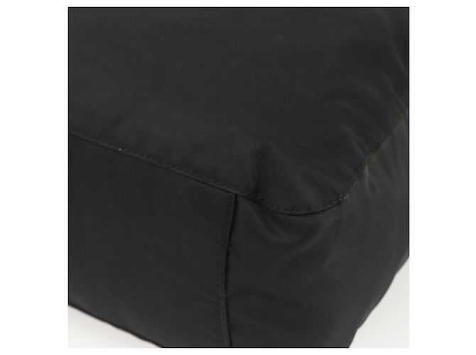 PRADA Bolso de mano de nailon negro plateado Auth ARZ694 Plata - vista 9