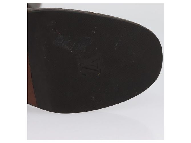 Stivali Monogram Idylle LOUIS VUITTON 36 Marrone Scuro LV Auth 174048A - vista 10
