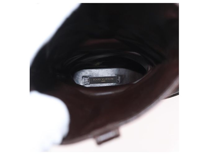 Stivali Monogram Idylle LOUIS VUITTON 36 Marrone Scuro LV Auth 174048A - vista 16