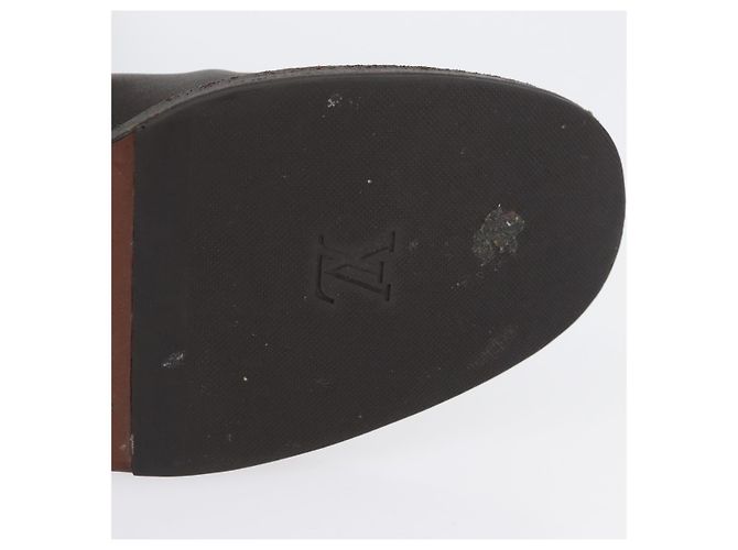 Stivali Monogram Idylle LOUIS VUITTON 36 Marrone Scuro LV Auth 174048A - vista 28