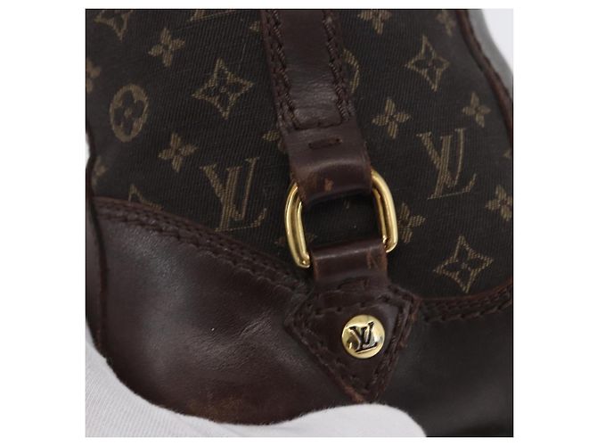 Stivali Monogram Idylle LOUIS VUITTON 36 Marrone Scuro LV Auth 174048A - vista 30