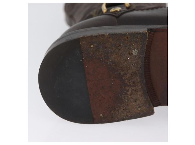 Stivali Monogram Idylle LOUIS VUITTON 36 Marrone Scuro LV Auth 174048A - vista 8