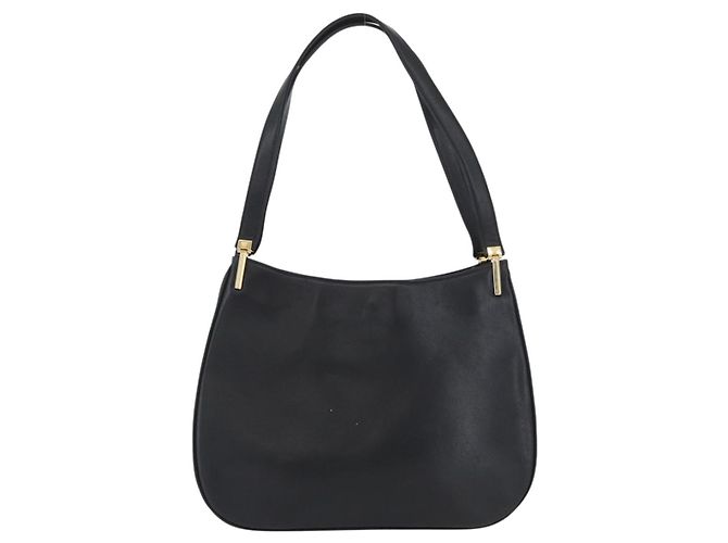 Borsa a Spalla Gianni Versace in Pelle Nera e Oro Auth BA11726 Nero D'oro - vista 13