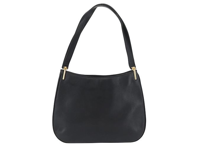 Borsa a Spalla Gianni Versace in Pelle Nera e Oro Auth BA11726 Nero D'oro - vista 2