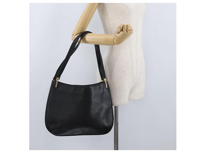 Borsa a Spalla Gianni Versace in Pelle Nera e Oro Auth BA11726 Nero D'oro - vista 21