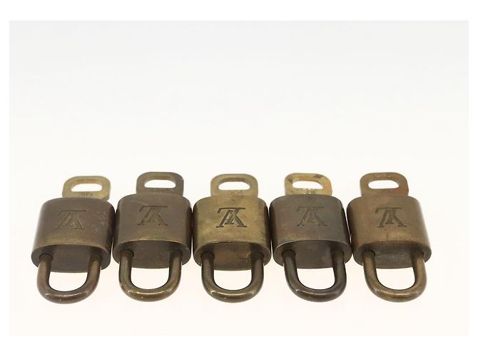 LOUIS VUITTON Set di 5 Lucchetti in metallo Oro LV Auth 173293 D'oro - vista 4