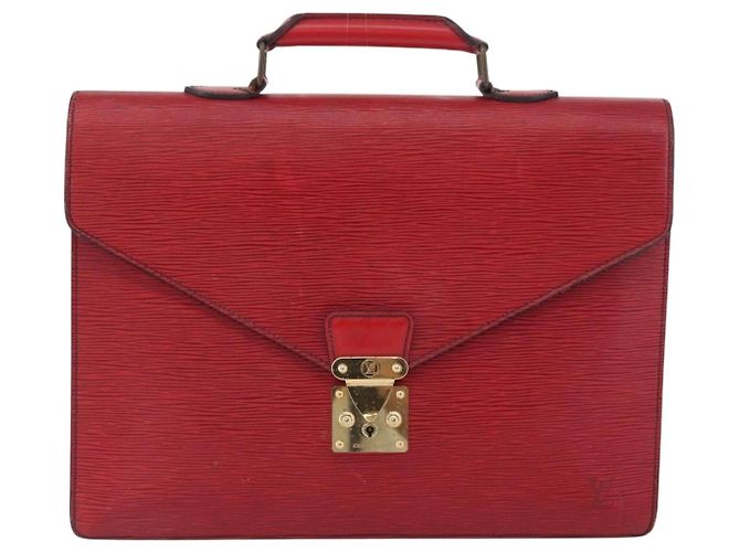 LOUIS VUITTON Epi ServietteConsigliere Borsa Business Rossa M54427 LV Auth th6653 Rosso - vista 13