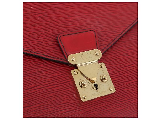 LOUIS VUITTON Epi ServietteConsigliere Borsa Business Rossa M54427 LV Auth th6653 Rosso - vista 19