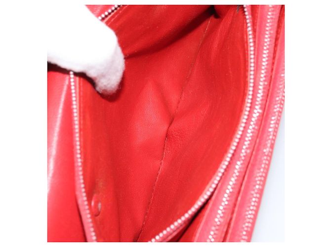 Céline Borsa a Spalla in Pelle Rossa e Oro Auth AMZ004A Rosso D'oro - vista 19