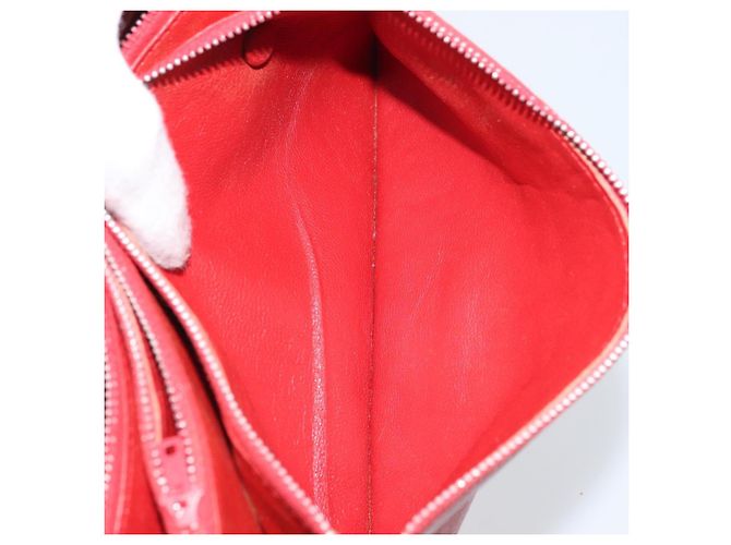 Céline Borsa a Spalla in Pelle Rossa e Oro Auth AMZ004A Rosso D'oro - vista 22