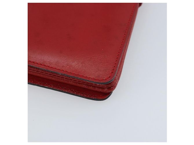 Céline Borsa a Spalla in Pelle Rossa e Oro Auth AMZ004A Rosso D'oro - vista 9