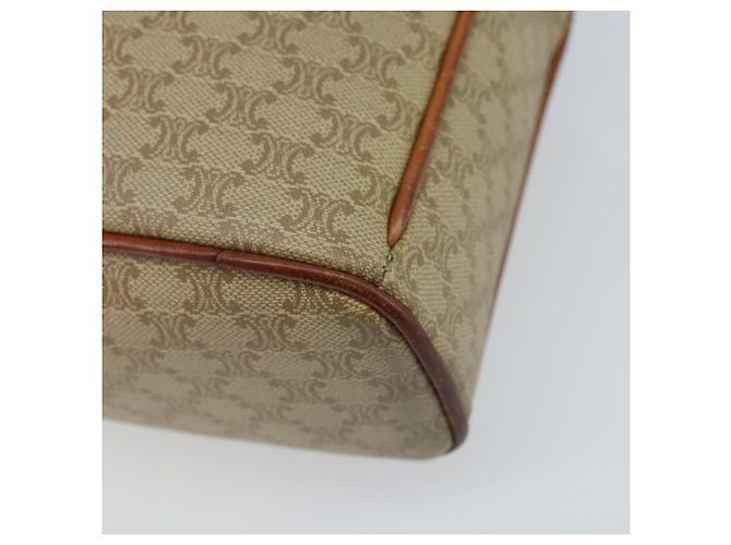 Céline Borsa a Spalla in Tela Macadam CELINE PVC Beige Oro Auth LNZ711 D'oro - vista 15