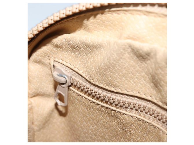 Céline Borsa a Spalla in Tela Macadam CELINE PVC Beige Oro Auth LNZ711 D'oro - vista 21