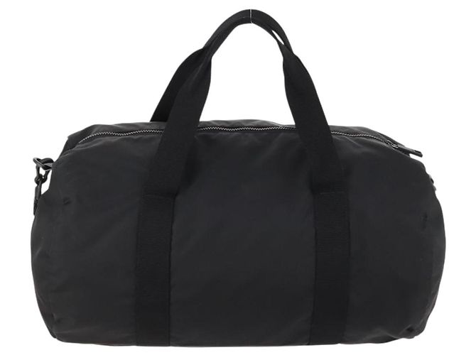 Borsa Boston VERSACE in nylon 2 in 1 nera argento autentica bs33114 Nero - vista 2