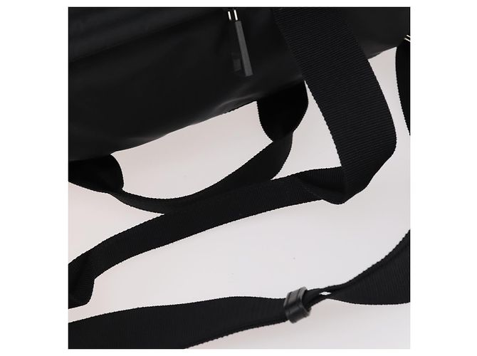 Borsa Boston VERSACE in nylon 2 in 1 nera argento autentica bs33114 Nero - vista 9