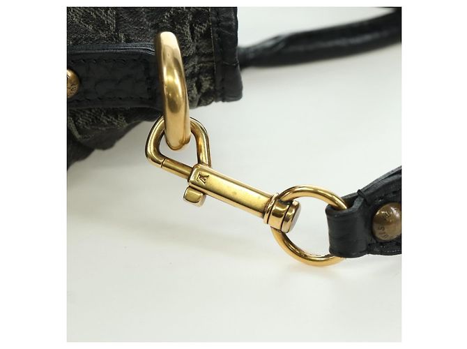 LOUIS VUITTON Borsa Monogram Denim Neo Cabby MM 2Way Nera M95351 LV Auth YKZ247V Nero - vista 15
