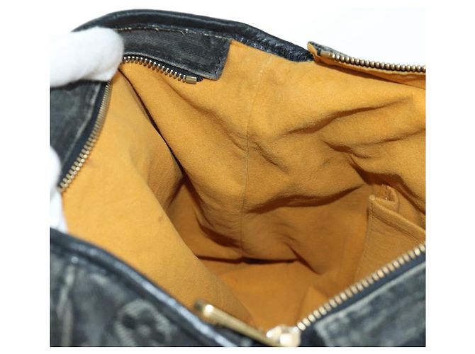 LOUIS VUITTON Borsa Monogram Denim Neo Cabby MM 2Way Nera M95351 LV Auth YKZ247V Nero - vista 23