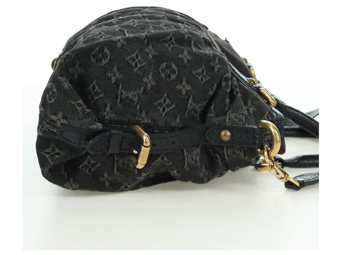 LOUIS VUITTON Borsa Monogram Denim Neo Cabby MM 2Way Nera M95351 LV Auth YKZ247V Nero - vista 5