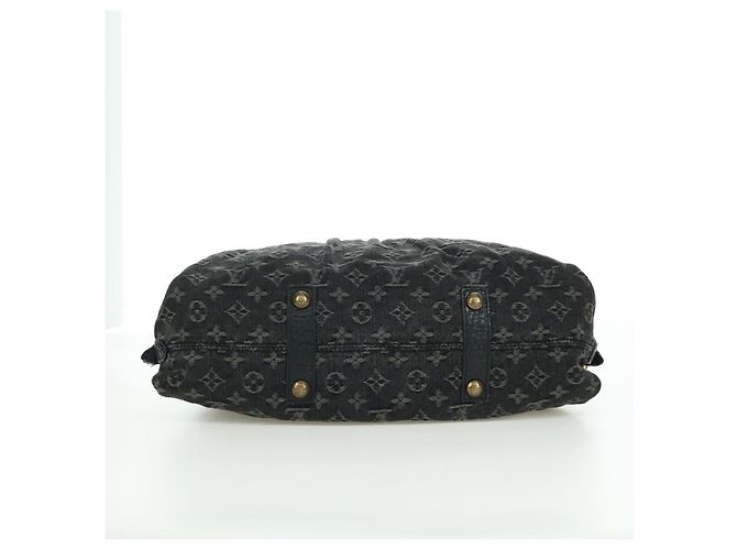 LOUIS VUITTON Borsa Monogram Denim Neo Cabby MM 2Way Nera M95351 LV Auth YKZ247V Nero - vista 6