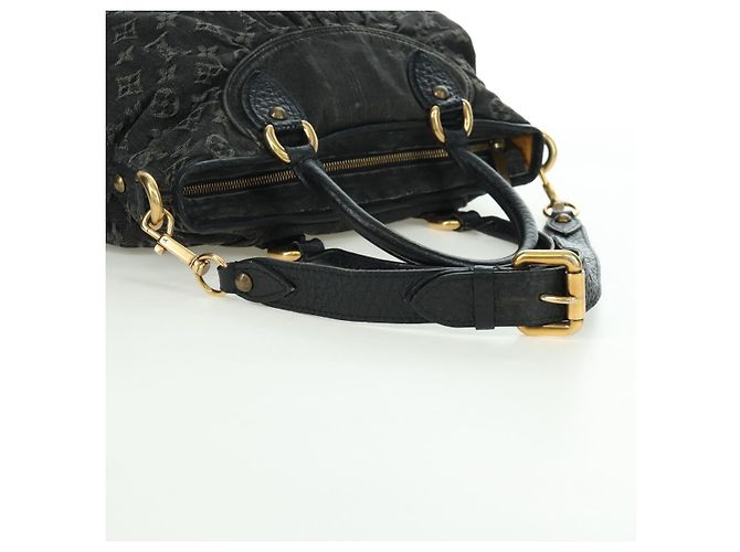 LOUIS VUITTON Borsa Monogram Denim Neo Cabby MM 2Way Nera M95351 LV Auth YKZ247V Nero - vista 9