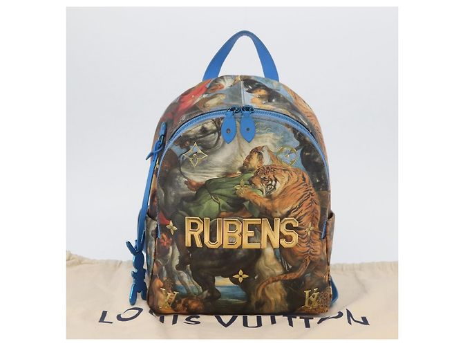 LOUIS VUITTON Colección Maestros RUBENS Palm Springs M43335 LV Auth ka3336SAM Azul - vista 12