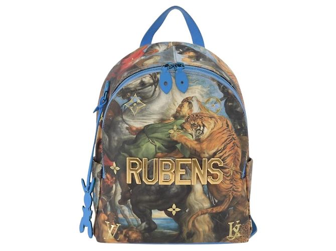LOUIS VUITTON Colección Maestros RUBENS Palm Springs M43335 LV Auth ka3336SAM Azul - vista 13
