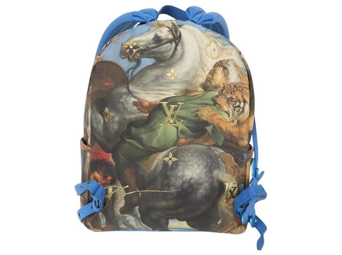 LOUIS VUITTON Colección Maestros RUBENS Palm Springs M43335 LV Auth ka3336SAM Azul - vista 2