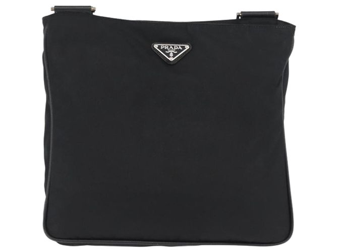 Borsa a Spalla PRADA Nylon Nero Argento Autentica ka3438A - vista 13