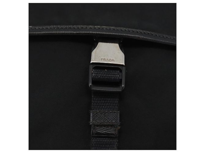 Borsa a Spalla PRADA Nylon Nero Argento Autentica ka3438A - vista 17