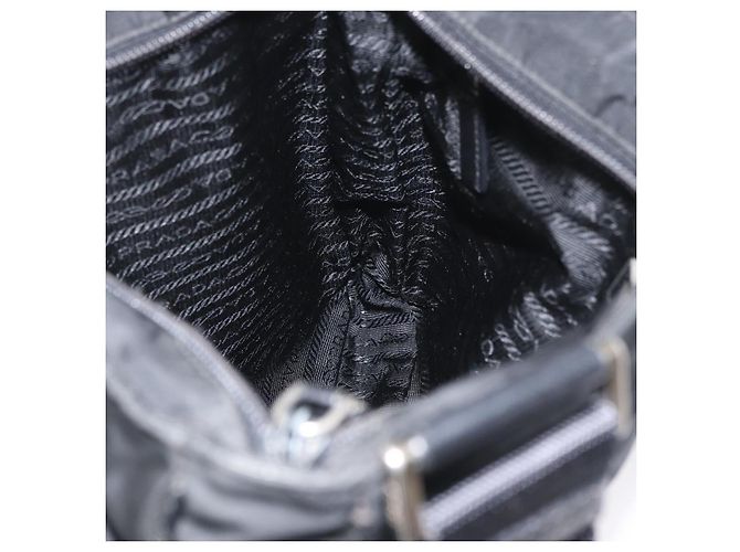 Borsa a Spalla PRADA Nylon Nero Argento Autentica ka3438A - vista 20